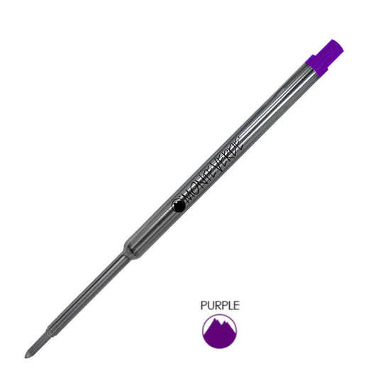 Monteverde Ball Pen Refill for Waterman - Medium - Purple - Pack of 2