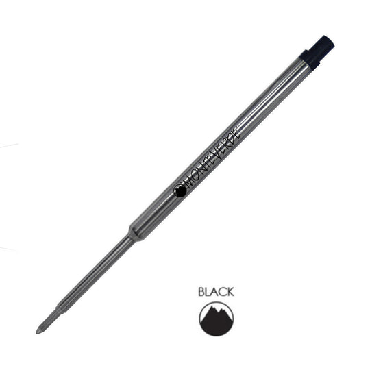 Monteverde Ceramic Gel Ball Pen Refill for Waterman - Fine - Black - Pack of 2