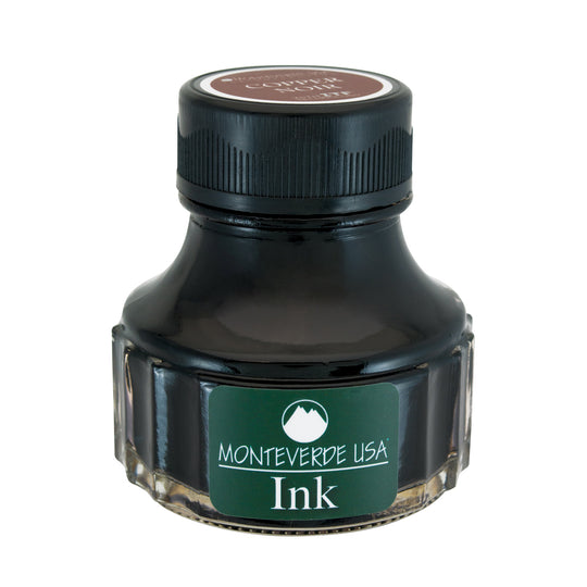 Monteverde Copper Noir Ink Bottle, Brown - 90ml
