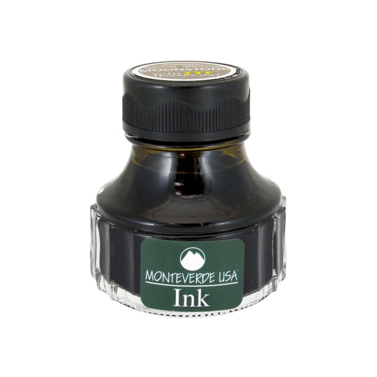 Monteverde Gemstone Moonstone Ink Bottle, Dark Brown - 90ml