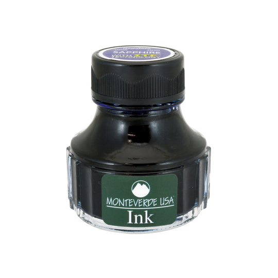 Monteverde Gemstone Sapphire Ink Bottle, Dark Blue - 90ml