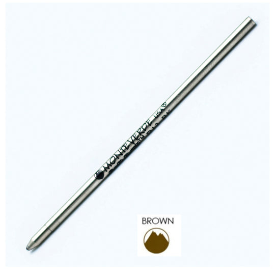 Monteverde Mini Ball Pen Refill for Multi Pen - Medium - Brown - Pack of 4
