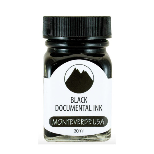 Monteverde Permanent Documental Blister Ink Bottle, Black - 30ml