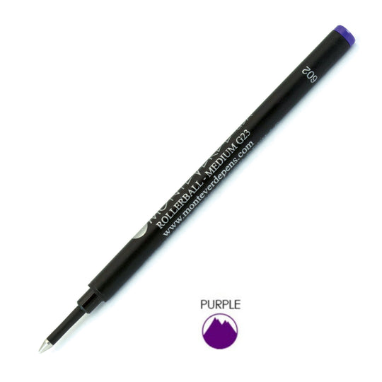Monteverde Roller Ball Pen Refill - Medium - Purple - Pack of 2