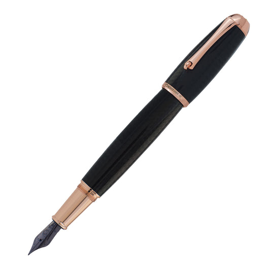 Monteverde Super Mega Carbon Fibre Fountain Pen - Black RGT