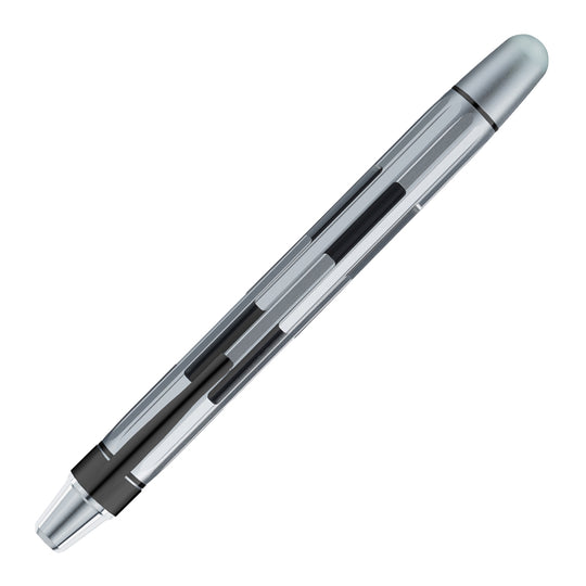 Nahvalur Eclipse Iridium Fountain Pen - Silver BT