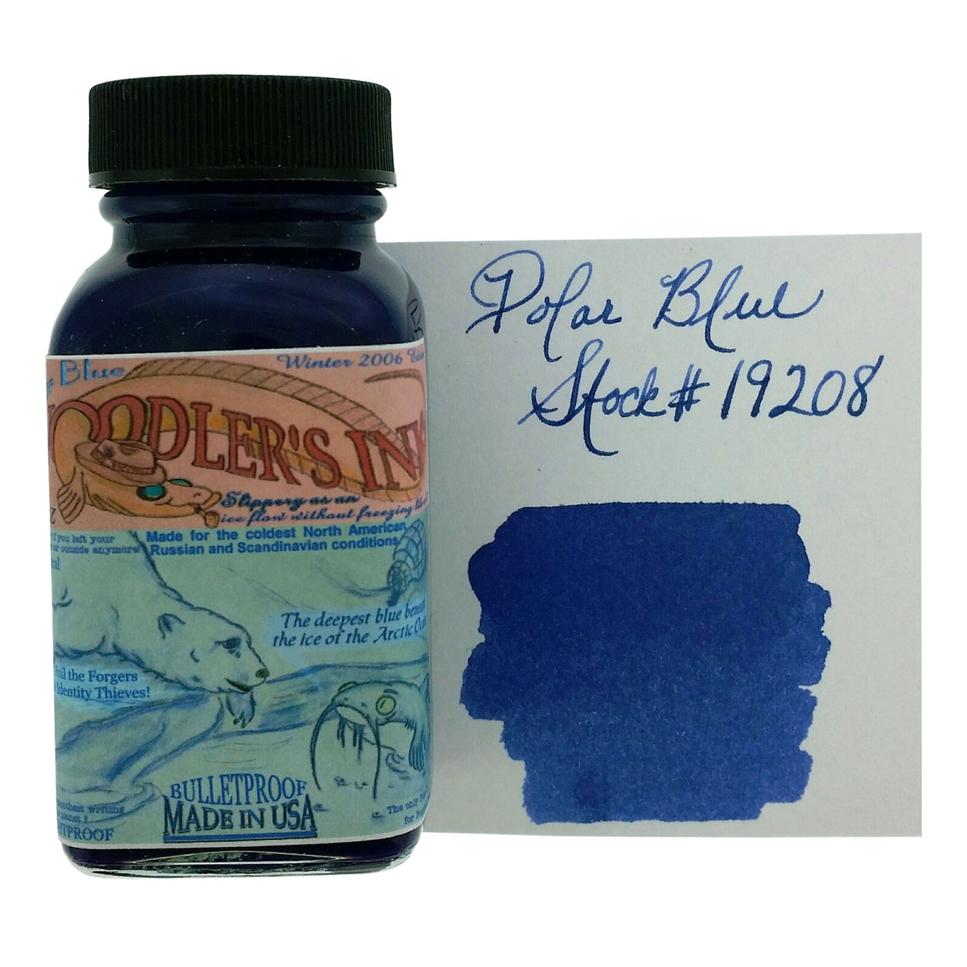 Noodler's 19208 Polar Blue Ink Bottle - 88ml