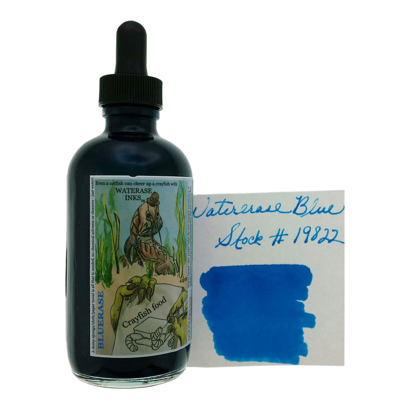 Noodler's 19822 Blue Waterase Ink Bottle with Free Fountain Pen Blue - 133ml