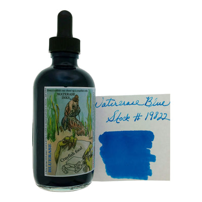 Noodler's 19822 Blue Waterase Ink Bottle with Free Fountain Pen Blue - 133ml