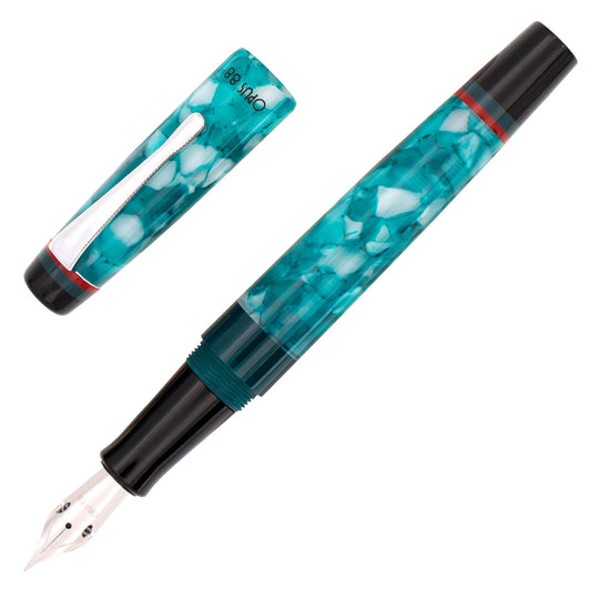 Opus 88 Minty Fountain Pen - Light Blue