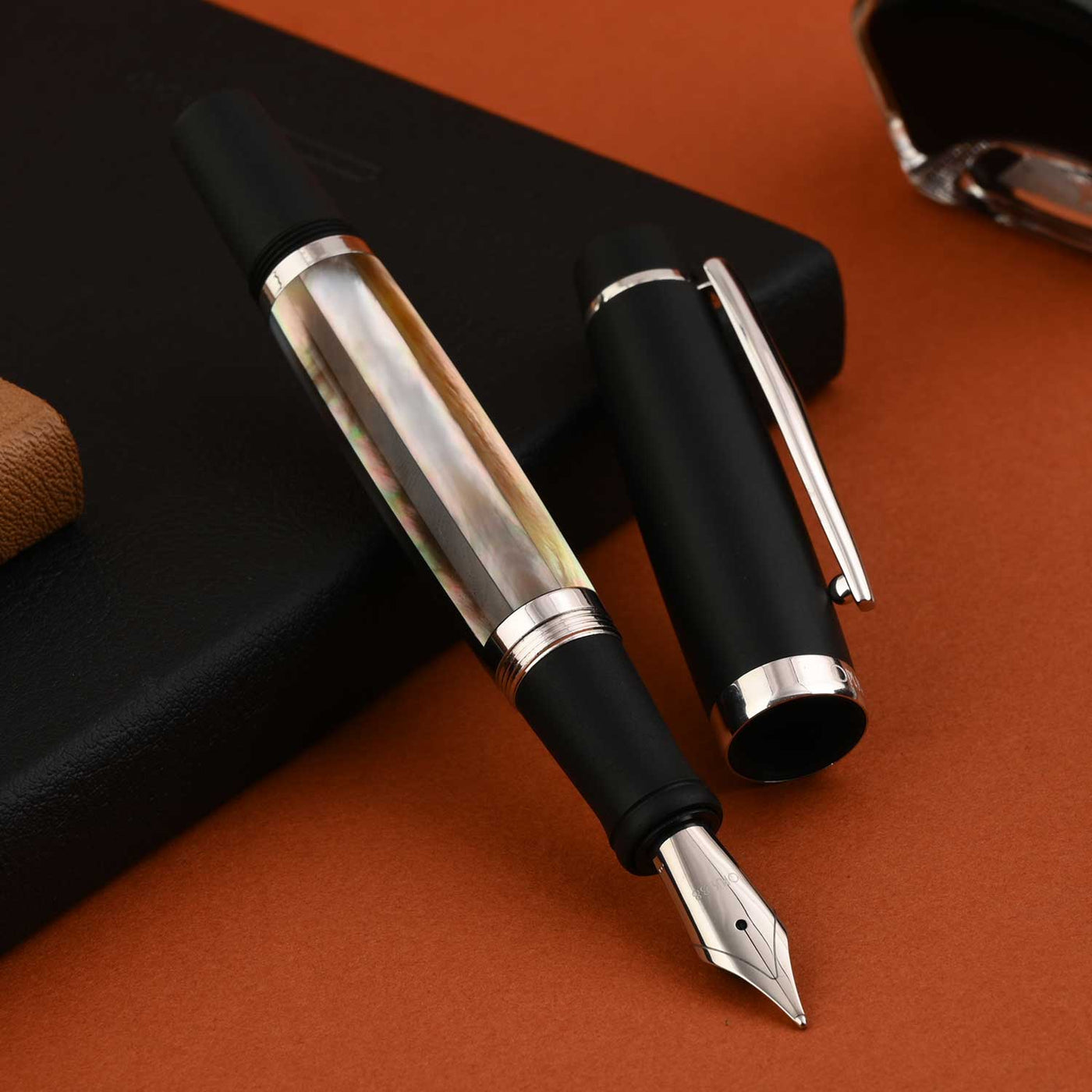 Opus 88 Shell Fountain Pen - Black Mother of Pearl 7