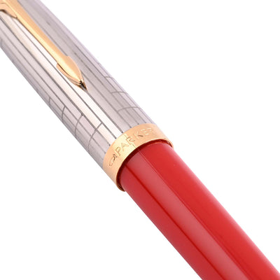 Parker 51 Premium Ball Pen - Rage Red GT 4