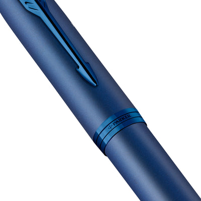 Parker IM Monochrome Roller Ball Pen - Blue PVD 4