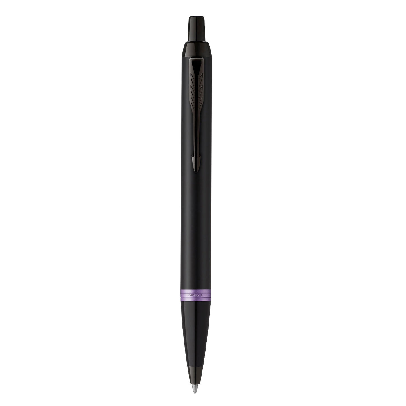 Parker IM Vibrant Rings Ball Pen - Amethyst Purple Black BT 2