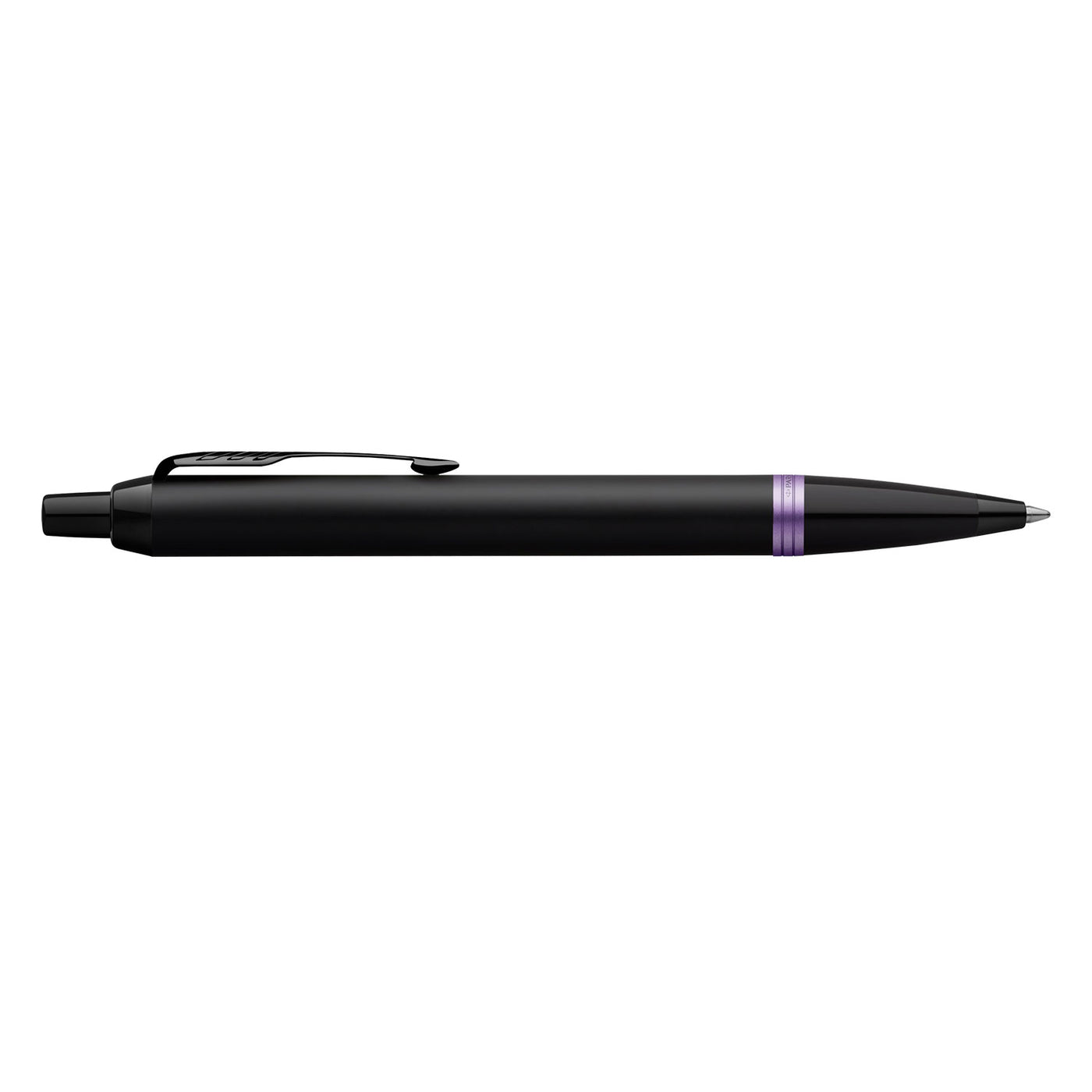 Parker IM Vibrant Rings Ball Pen - Amethyst Purple Black BT 4