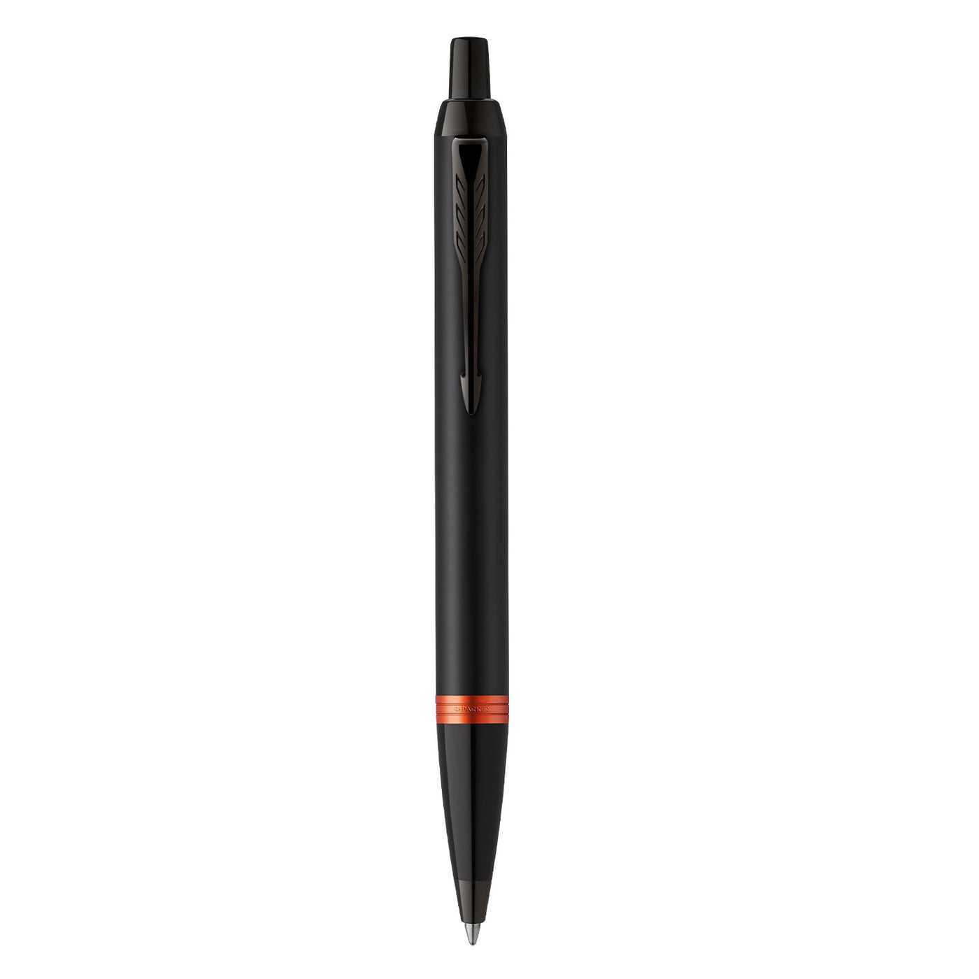 Parker IM Vibrant Rings Ball Pen - Flame Orange Black BT 3