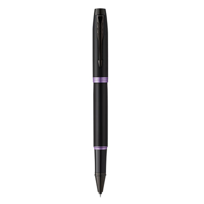 Parker IM Vibrant Rings Roller Ball Pen - Amethyst Purple Black BT 4