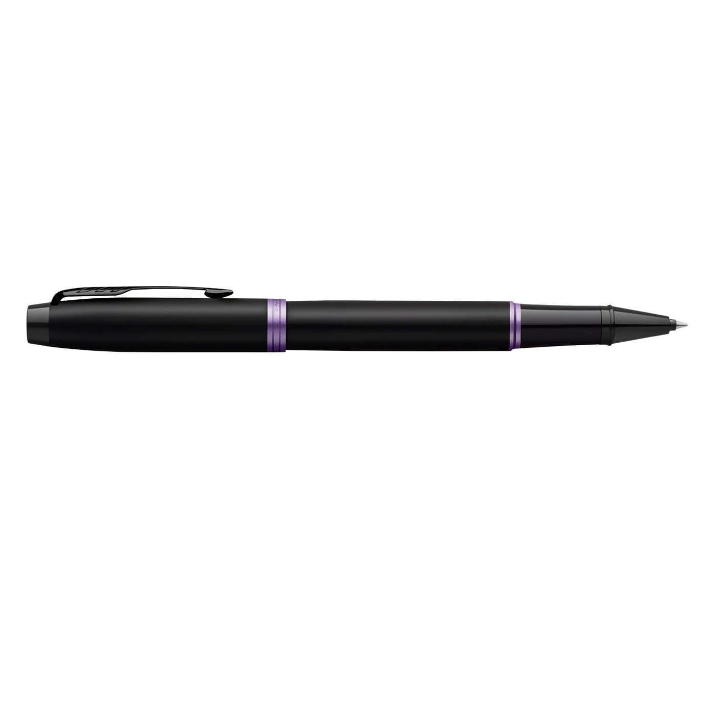 Parker IM Vibrant Rings Roller Ball Pen - Amethyst Purple Black BT 3