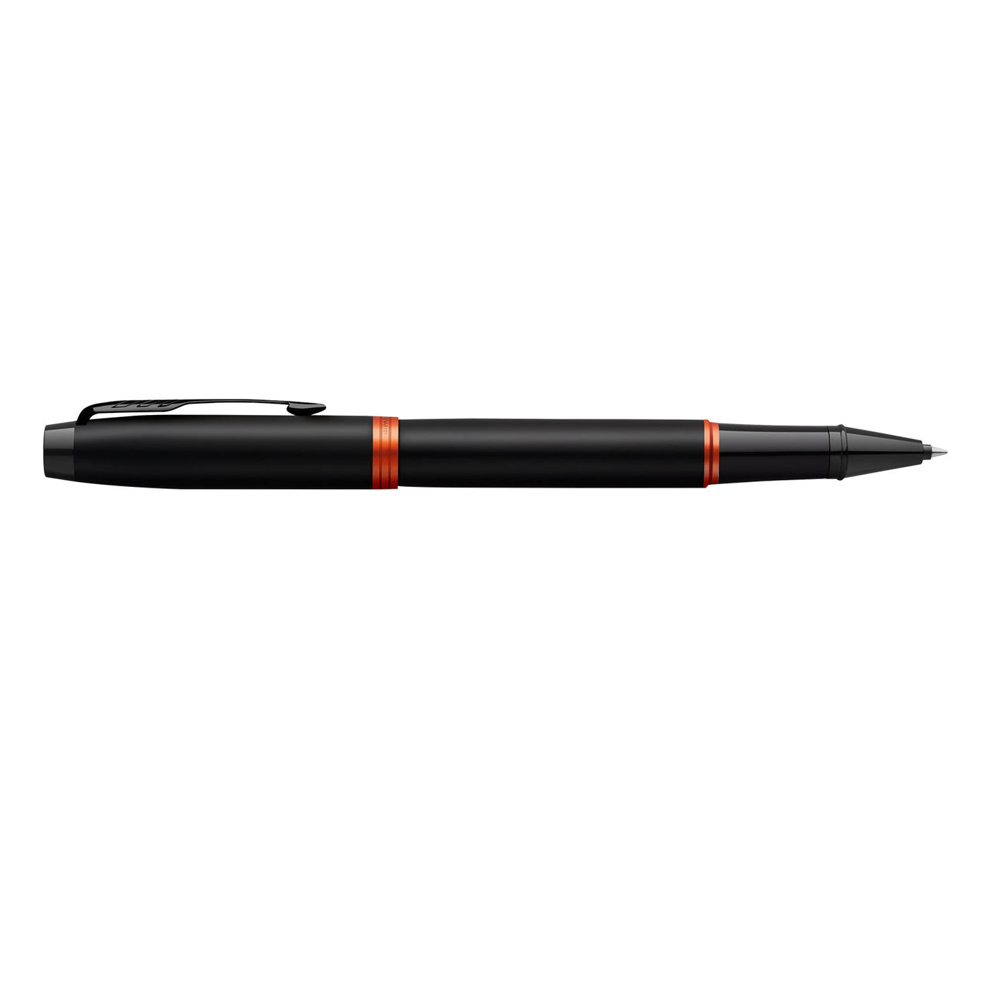 Parker IM Vibrant Rings Roller Ball Pen - Flame Orange Black BT 3