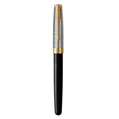 Parker Sonnet Premium Fountain Pen - Metal & Black GT 4