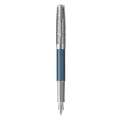Parker Sonnet Premium Fountain Pen - Metal & Blue CT 2