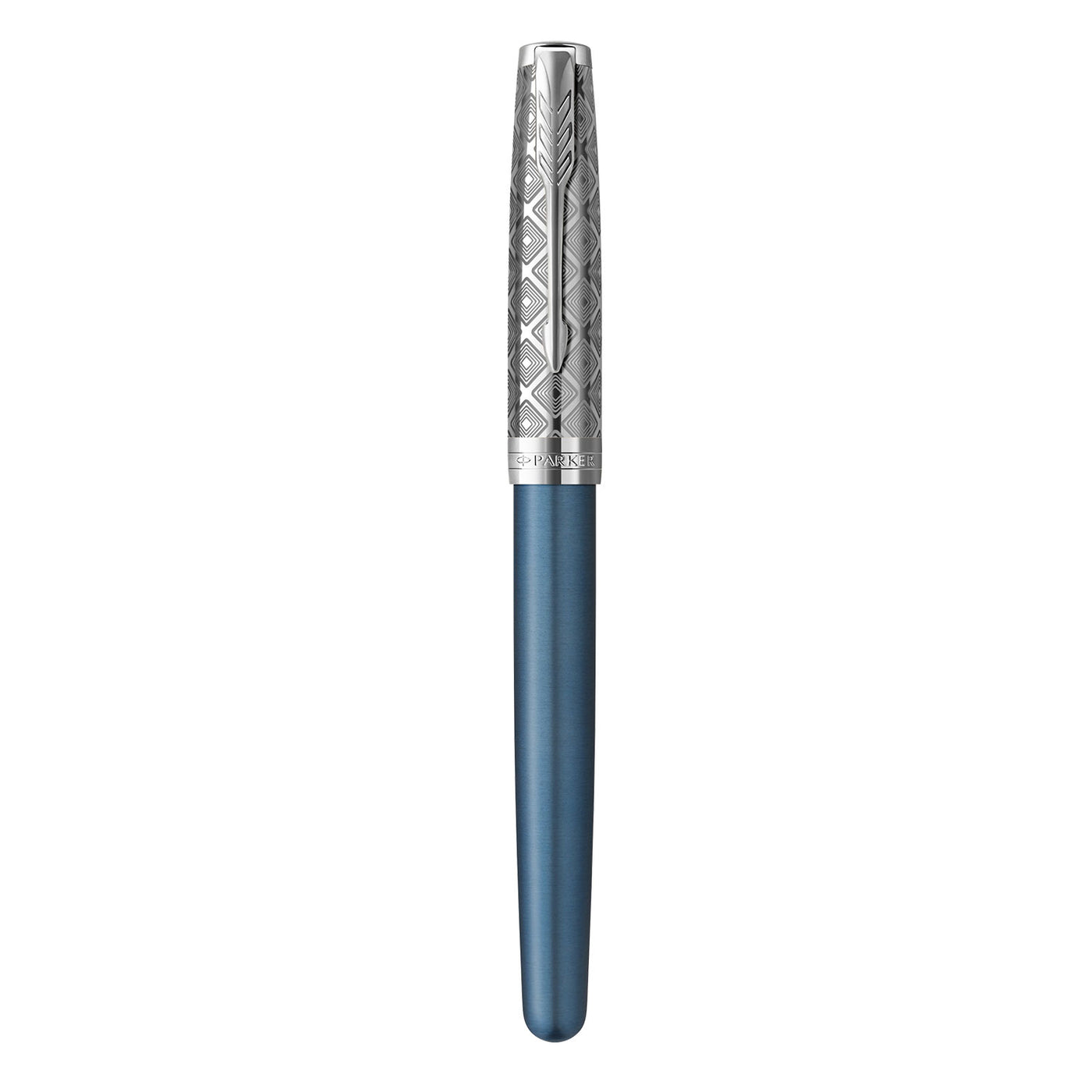 Parker Sonnet Premium Fountain Pen - Metal & Blue CT 4