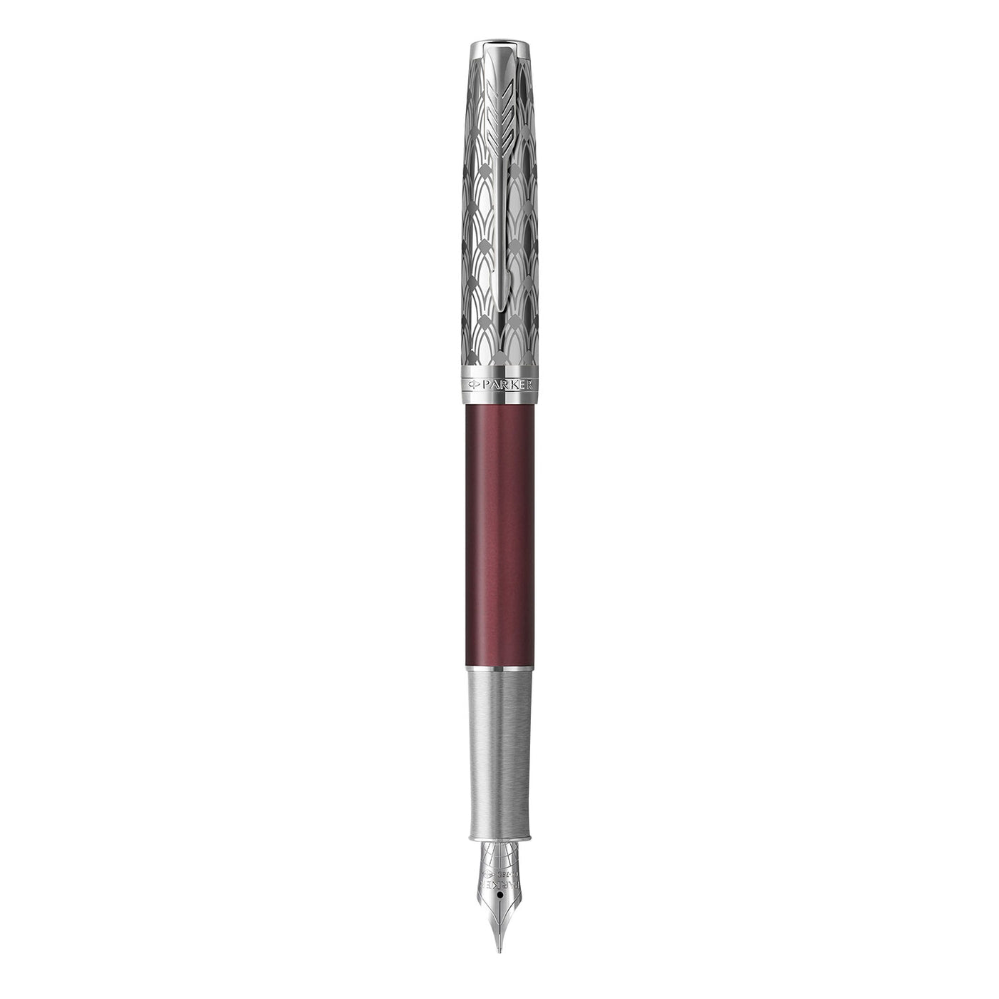 Parker Sonnet Premium Fountain Pen - Metal & Red CT 2