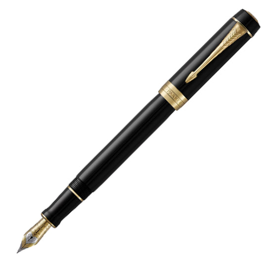 Parker Duofold Classic Fountain Pen - Black GT