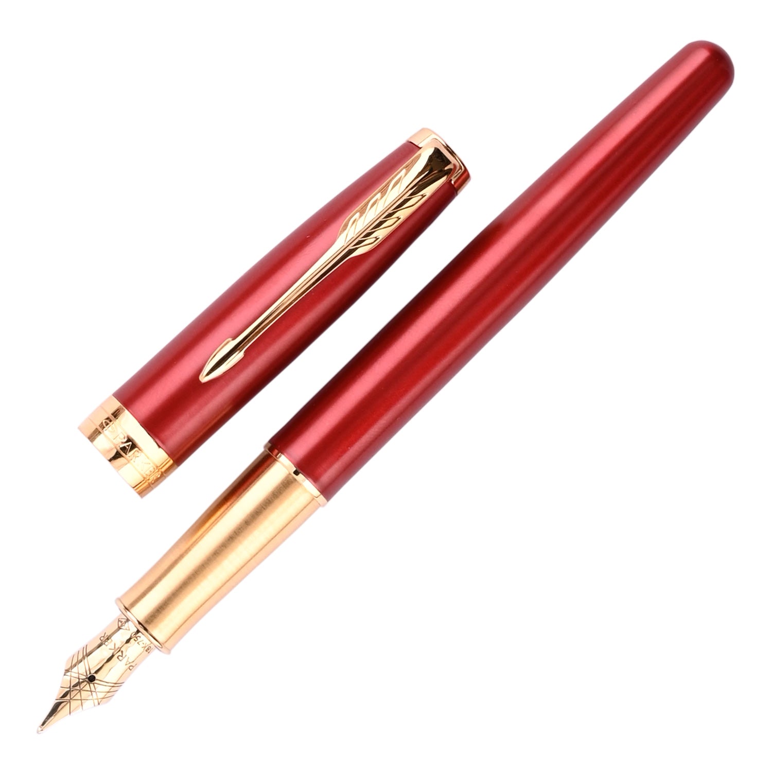 Used Parker Sonet Original Red Elban 18K-750 | eBay - 筆記具