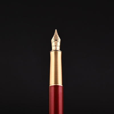 Parker Sonnet Fountain Pen - Intense Red GT 8