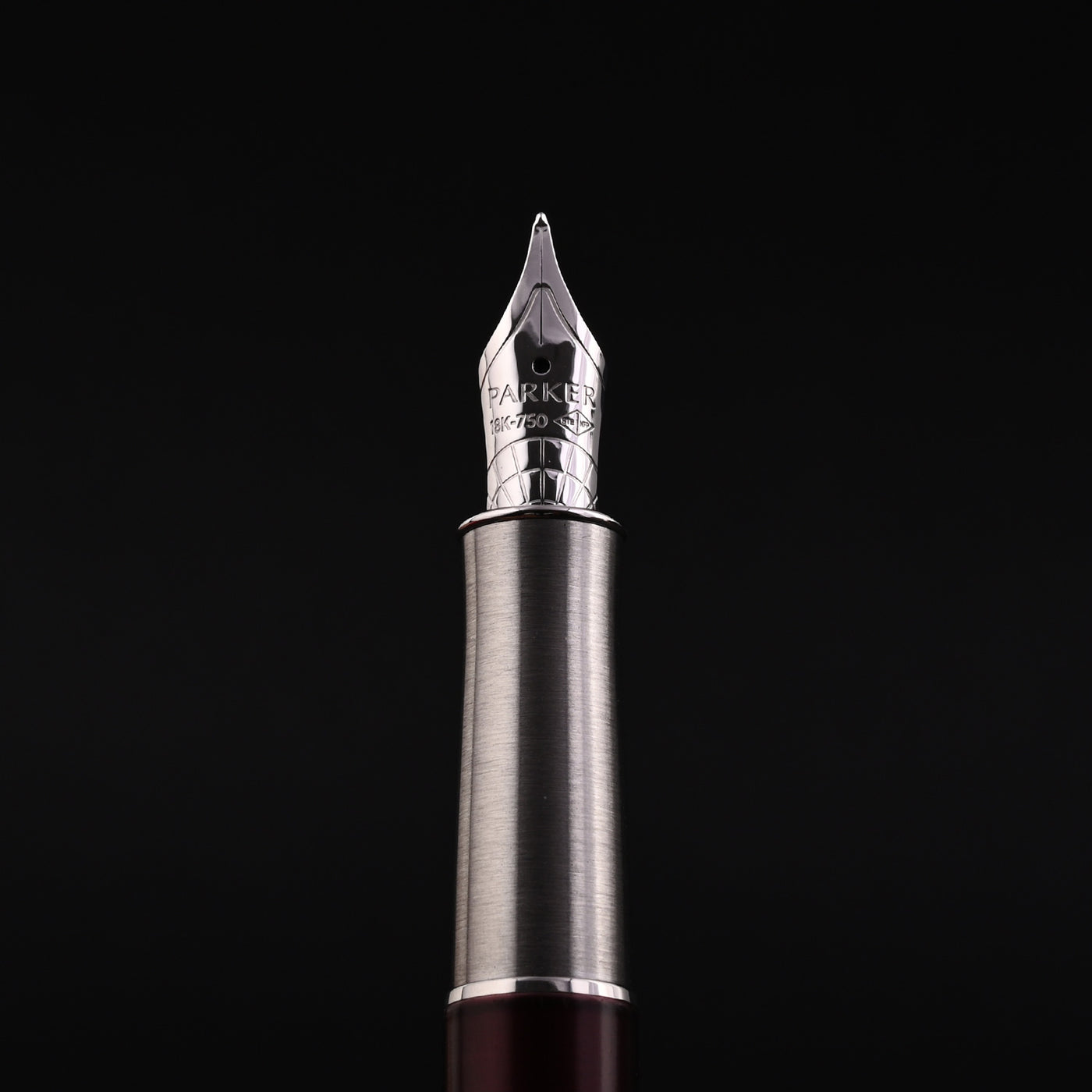 Parker Sonnet Premium Fountain Pen - Metal & Red CT 14