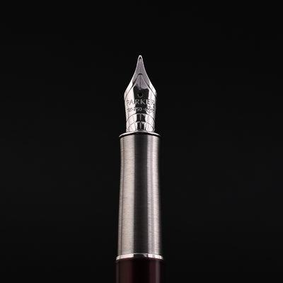 Parker Sonnet Premium Fountain Pen - Metal & Red CT 14