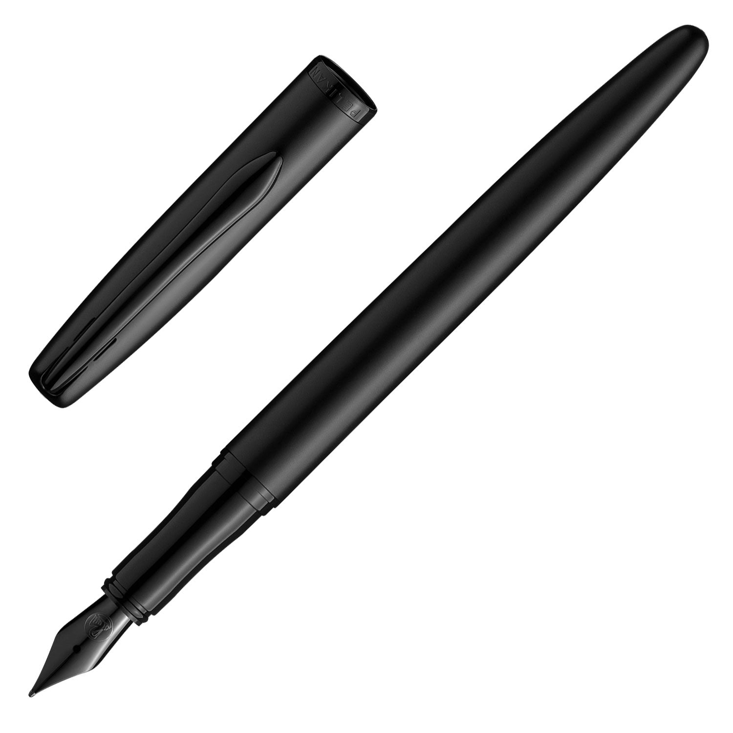 Pelikan Jazz Noble Elegance Fountain Pen Carbon PVD Makoba