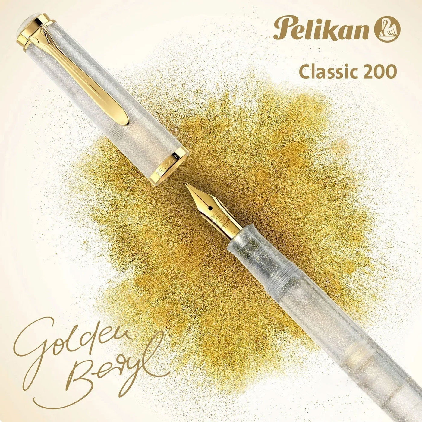 Pelikan M200 Fountain Pen Golden Beryl GT (Special Edition) 6