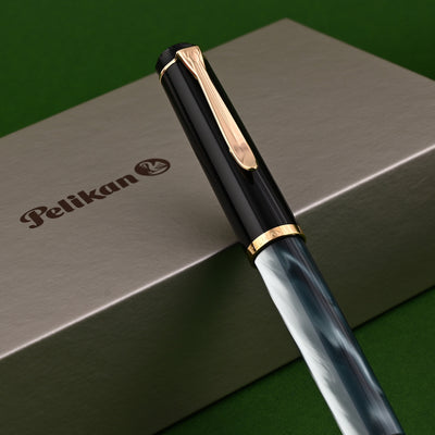 Pelikan M200 Fountain Pen - Green Marbled GT 11
