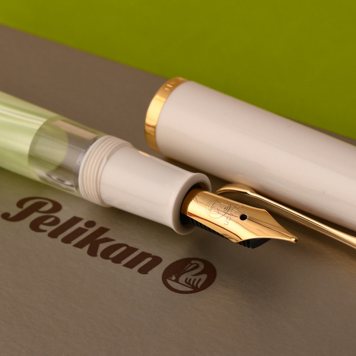 Pelikan M200 Fountain Pen - Pastel Green GT (Special Edition) 10