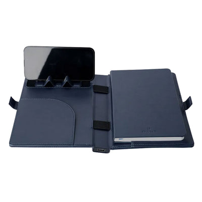 Pennline Superbook Edge Organizer with Fast Wireless Charging + 8000 mAh Powerbank - Blue 3