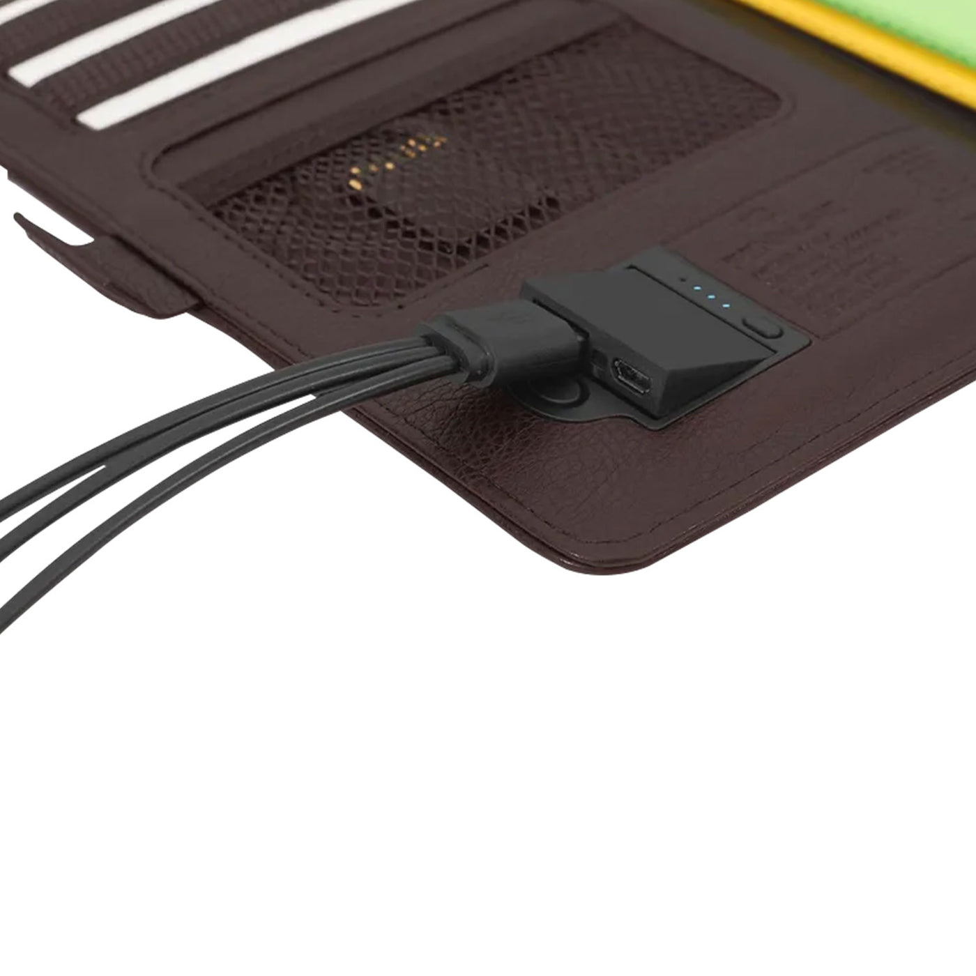 Pennline Superbook Mini Organiser with Wireless Charging and 4000 mAh Powerbank - Coffee Brown 5