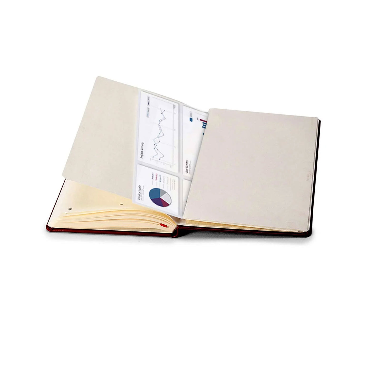 Pennline Waltz Hard Cover Notebook, Marron - Ruled 3