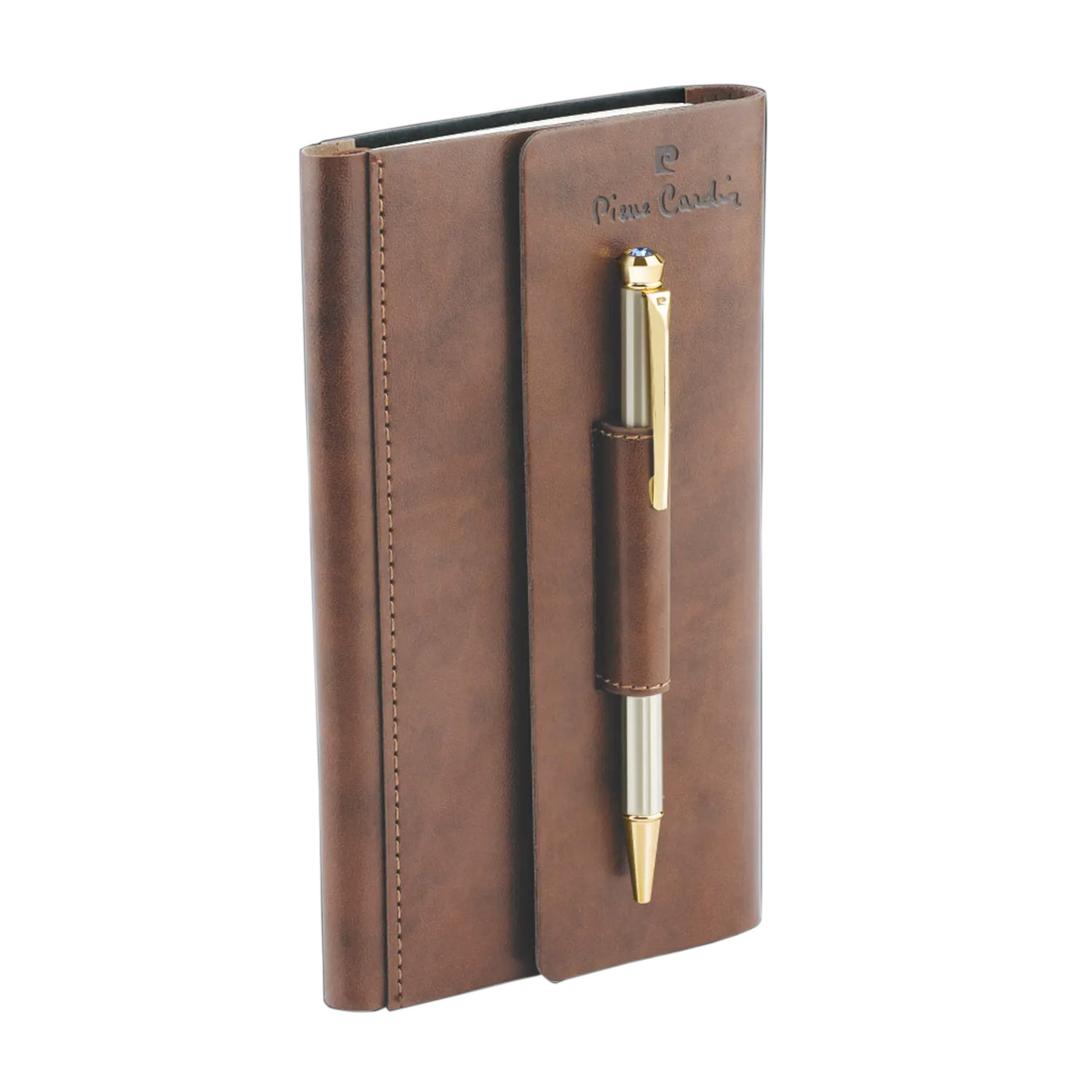 Pierre Cardin Business Gift Set of Brown Notebook & Ball Pen 1