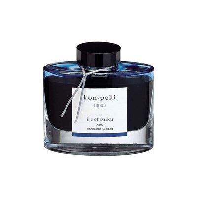 Pilot Iroshizuku Ink Bottle Kon Peki (Deep Blue) - 50ml 2