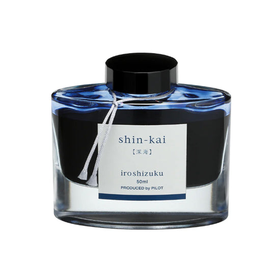 Pilot Iroshizuku Ink Bottle, Shin Kai (Deep Sea) - 50ml