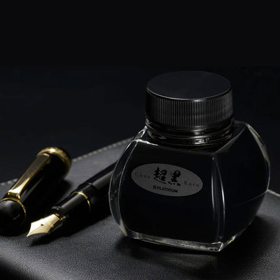 Platinum Chou Kuro Ink Bottle Black - 60ml 2