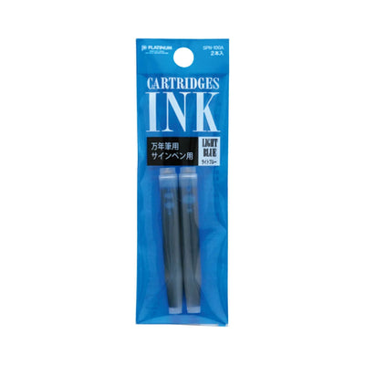 Platinum Dye Ink Cartridge Pack of 2 - Light Blue