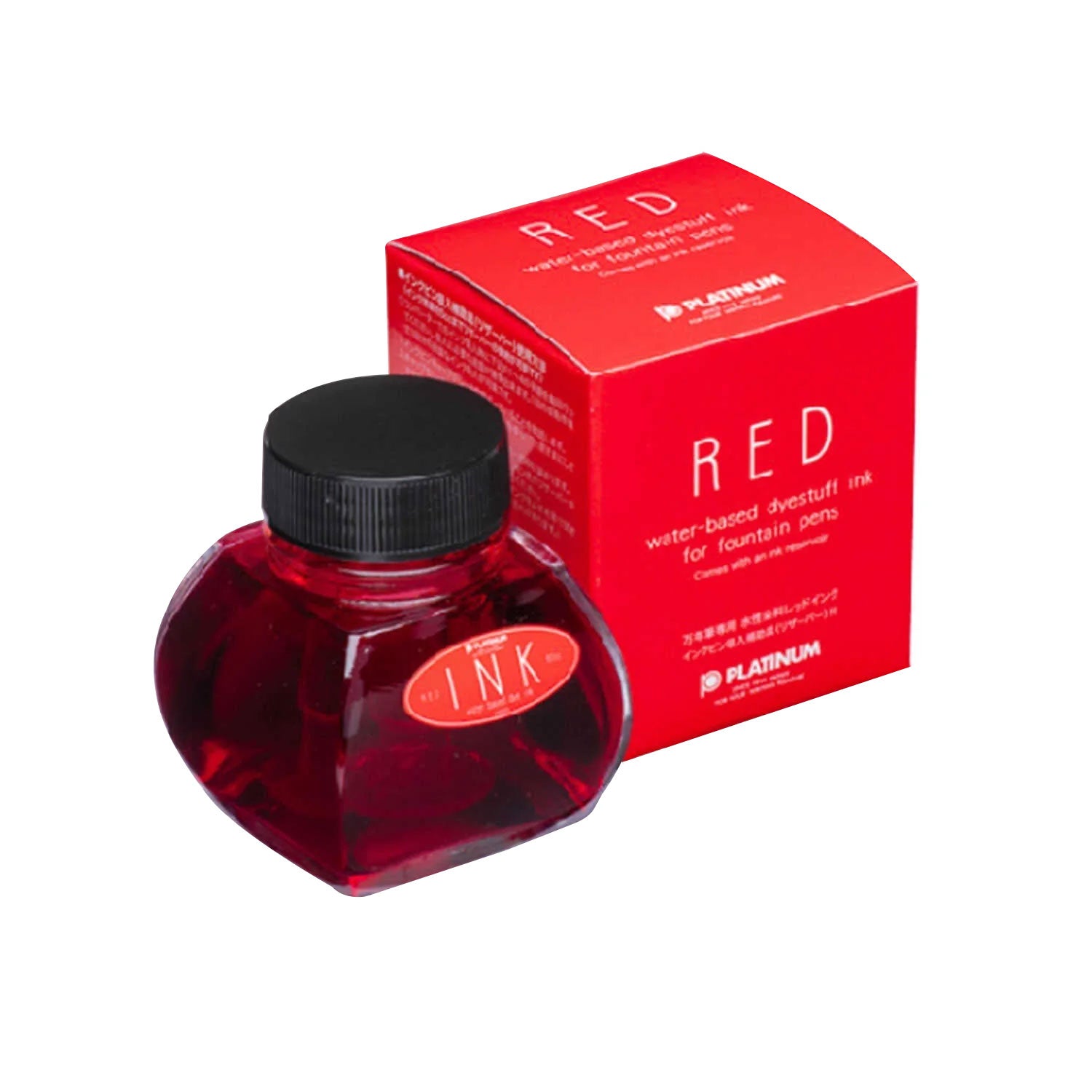 Platinum Dye Ink Bottle, Red 60ml Makoba