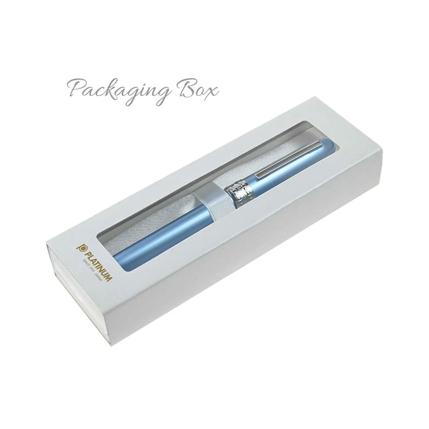 Platinum Plaisir Fountain Pen - Frosty Blue 4