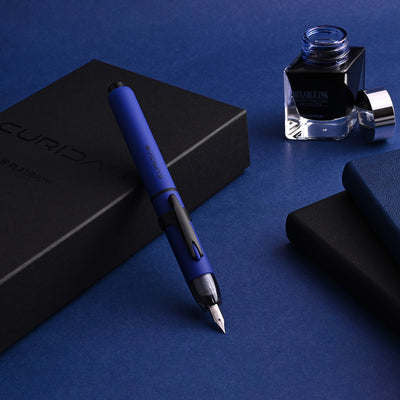 Platinum Curidas Fountain Pen Gift Set - Matte Blue 14