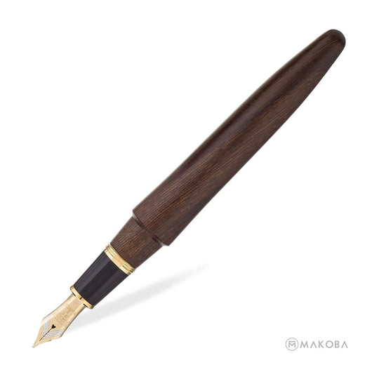 Platinum Izumo Tagayasan Fountain Pen, Matte Brown - 18K Gold Nib