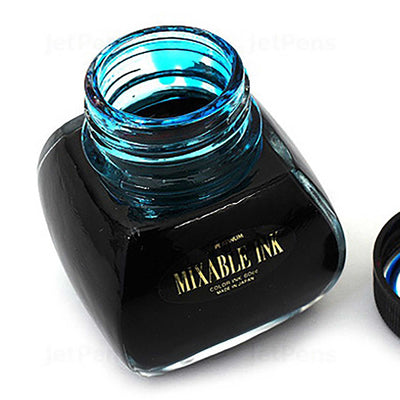 Platinum Mixable Aqua Blue Ink Bottle Light Blue - 60ml 2
