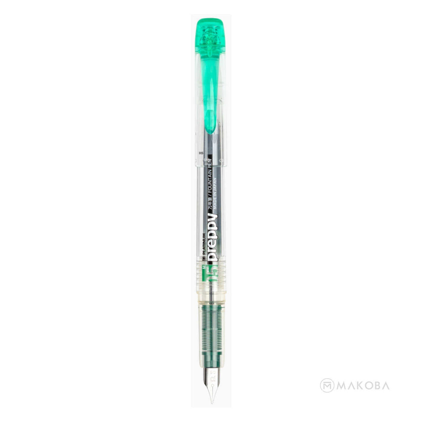 Platinum Preppy Fountain Pen, Green - Steel Nib 2